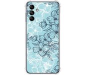 Funda Silicona Antigolpes para Samsung Galaxy A04s diseño Flores 03 Dibujos