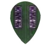 Pluma Pentathlon Original Verde Oscuro Oval  Marca,Pentathlon,Geometria,Pear,Color,Verde,Micrones,.75Dardos,Plumas,Plumas Pentathlon