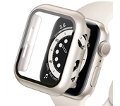 Tempered Glass+cover for Apple Watch Accessories 41mm 44mm 40mm 42mm 45mm Screen Protector for Iwatch Case Series 9 8 7 6 5 4 Se