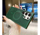 Heat Dissipation For Magsafe Magnetic Case For Samsung Galaxy S25 S24 S23 S22Ultra Plus Cooling Breathable Wireless Charge Cover