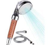 Juego de cabezal de ducha con manguera, filtro de filtración, 3 configuraciones, rociador de alta presión que ahorra agua, cabezales de ducha de mano