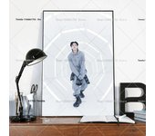1PC Pop Jungkook 3D Singer Poster Self-adhesive Art Waterproof Paper Sticker Coffee House Bar Room Wall Decor