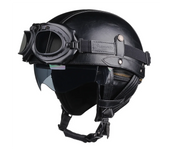 Retro Motorcycle Helmet DOT Certification Moto Helmet Men Women Half Helmet HD Lens Casco Four Seasons Riding Scooter Capacetes