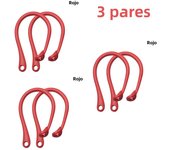 1 Pair Silicone Anti-lost Ear Hook for Apple AirPods 1 2 3 Pro Sports Anti-drop Ear Hook Wireless Earphone Ear Hook White Black