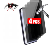 4PCS Anti-spy Glass for Samsung S21 S20 FE 5G A72 A52 A32 A70 A50 A40 Privacy Screen Protector for Samsung A73 A53 A33 A23 5G