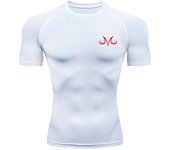 Graphic Compression Shirts for Men Summer Short Sleeve Rash Guard Gym Workout Tshirt Athletic Quick Dry Baselayer Undershirts