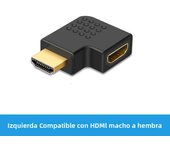 HDMI-Compatible Adapter 90 270 Degree Right Angle Male to Female Converter 4K HD Connector Mini / Micro HDMI-Compatible Extender