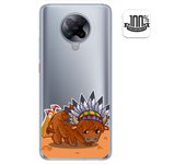 Tumundosmartphone Funda Gel Transparente para Xiaomi POCO F2 Pro diseño Bufalo Dibujos
