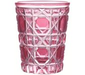 1pc 320ml Crystal Whisky Glass Cup Plaid Handmade Engraving Colorful Brandy Wine Glass Spirit Glass Tumbler