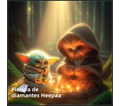 Cute Baby Yoda And Chewbacca Art 5d Diamond Painting Kits Full Drills Cross Stitch Embroidery Home Decor