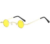 Gafas de sol retro de hip-hop, montura pequeña, redondas, para celebridades de Internet, para tiro callejero, mini gafas de sol modernas para hombres y mujeres, divertidas.