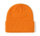 Gorro de invierno para bebé, gorro de punto cálido de invierno para niños, gorro suave y cálido para niños pequeños, gorras para niños y niñas,Gorro de Algodón Bebé(Naranja)