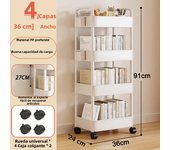 Mobile Storage Rack Kitchen Organizers Trolley Gap Rolling Toys Cart Living Room Snacks Shelf With Wheels Muti-Tier Bookshelf