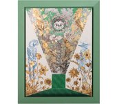 Adda Home Cuadro Matrioska Flores 96x3x120 Cm - Decoración de Pared