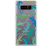 Funda compatible con Samsung Galaxy Note 8 - Lagartijas Colores