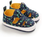 Summer Newborn Baby Boys Girls Fashion Summer Soft Crib Shoes First Walker Infant Anti Slip Sandals Shoes Soft Sole 0-18Months