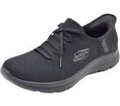 Deportivas Skechers Slip-Ins: Summits - New Daily Para Mujer Color Negro Modelo Vegano