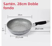 Durable Stone Frying Wok Pan Non-stick Ceramic Pot Induction Fryer Steak Cooking Gas Stove Skillet Cookware Tool for Kitchen Set
