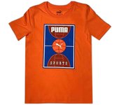 Camiseta de Manga Corta Puma Bppo Basket para niños en color rojo