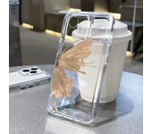 Luxury INS Gold Butterfly Transparent Phone Case For iPhone 15 Caaes iPhone 14 13 12 11 Pro Max XS XR X 7 8 Plus SE 2 2020 Cover