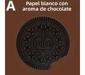80 page sticky note book with fragrance - chocolate, strawberry flavors - fun cookies, waffles, cookie shapes