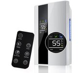 Deshumidificador y Purificador de Aire 2 en 1 Portátil de Alta Gama, Deshumidificador Inteligente - Ideal para Hogar, Cuarto y Cocina
