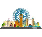 DAM. Puzle 3D de cartón de la ciudad de Londres con luces LED. 106 piezas. 51x19x28cm.