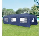 Carpa pabellón para jardín Wedau 900x300x255 cm Azul oscuro [casa.pro]
