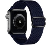 Strap for Apple watch band 49mm 44mm 40mm 45mm 41mm 42mm 38mm Adjustable Elastic Nylon bracelet iWatch series 8 se 7 6 5 9 Ultra
