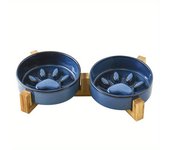 pet Cat Bowl, Dog Bowl, Slow Food Bowl, Ceramic Medium sized Dog and Puppy Dog Anti Choking and Anti Overturning Bowl
