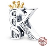 New in 26 A-Z Alphabet Beads 925 Sterling Silver Letter Charm Fits Original Pandora Charms Bracelet Silver Jewelry For Women