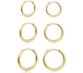 2/6Pcs Huggie Hoop Earrings for Women Men -  Stainless Steel Hoop Earrings for Cartilage Tragus Helix Daith Piercing Jewelry