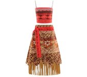 Summer Vaiana Fantasy Children New Movies Girls Carnival Dress Clothing Set Kids Princess Party Dress Christmas Moana 2 Costume