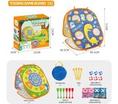 Juguete deportivo sensorial interactivo para padres e hijos al aire libre con objetivo de lanzar pelotas adhesivas y saco de arena tres en uno