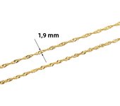 2meters Stainless Steel Cuban Chains Bulk Gold Color Ball Bead Link Chains Lot for Necklace Bracelet Diy Jewelry Making Supplies