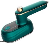 DAM. Mini plancha de viaje eléctrica portátil con sistema de vapor, incluye recipiente para llenar el depósito de 50ml. 13x7x9cm.