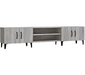Mueble para TV Madera contrachapada gris Sonoma 180x31,5x40 cm