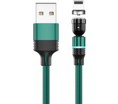 540 Degrees Rotate Magnetic Cable Charging Micro USB Type C IPone Cable For iPhone13 Pro Max Samsung Xiaomi USB Cord Wire Cable