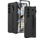 Magnetic Hinge Protection Hard PC Phone Cover for Samsung Galaxy Z Fold 6 5 Case Shockproof with Screen Protector Touch Pen