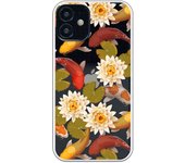 Funda original compatible con iPhone 12 Mini - Patron peces y flores