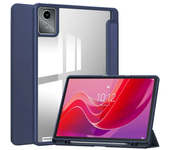 Tablet Case for Lenovo Xiaoxin Pad 2024 Tab M11 11 Inch Trifold Pencil Holder Acrylic Back Flip Stand Kickstand Shockproof Cover