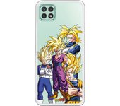 Funda original compatible con Samsung Galaxy A22 5G - Dragon Ball Z Goku Vegeta Gohan Trunks