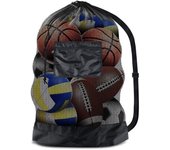 Nueva bolsa de red de almacenamiento de gran capacidad para entrenamiento de fútbol, ​​baloncesto y voleibol, bolsa grande para baloncesto