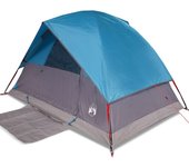 vidaXL Tienda de campaña iglú para 2 personas impermeable azul