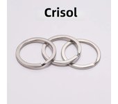 10Pcs/Lot 25 28 30mm Gold Round Key Ring Llaveros Clasp Findings Key Chain Split Ring Plated Key Ring For Jewelry Making