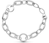 Inmaculada Romero Pulsera Oro 18k Blanco 18.5 Cm - Elegante Diseño