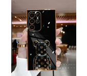 For Samsung Galaxy S22 S21 S20 S22 Ultra FE Plus S20FE S22 Ultra S21 Ultra S21 FE Deluxe Plating Stand Phone Case