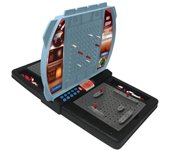 LEXIBOOK - Batalla Naval parlante (francés, Italiano, neerlandés, alemán), Juego de Mesa electrónico 1-2 Jugadores, Interactivo, Efectos de luz y Sonido, Estrategia, Funciona con Pilas, Gris,
