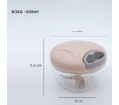 Picadora de Ajo giratoria, trituradora de Ajo Prensa, cortador de cebolla y verduras, accesorios de Cocina, 500/900ML