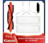 For Xiaomi Mijia Robot Vacuum Mop 3C B106CN Main Brush Side Brush Hepa Filter Mop Cloths Rag Replacement Spare Parts